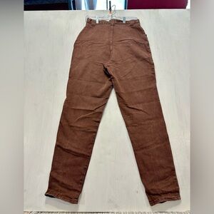 Vintage Bonjour Jeans Women’s 14 High Waist Brown Tapered Leg Made in USA 80/90